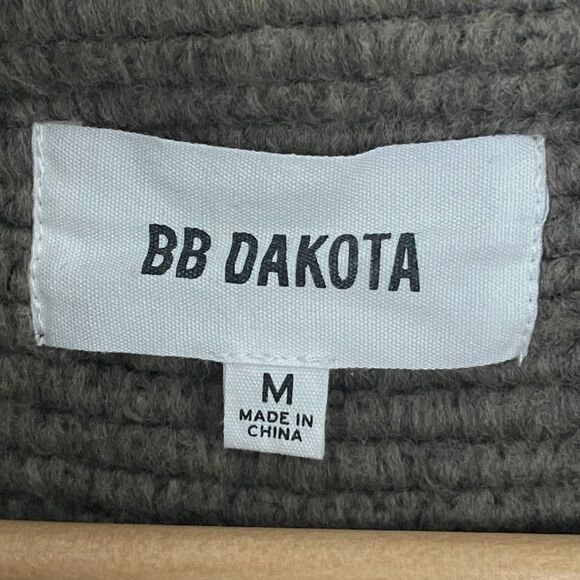 BB Dakota Cardigan Jacket Medium Vanessa Shawl Collar Toggle Brown Worn Once - Picture 5 of 9